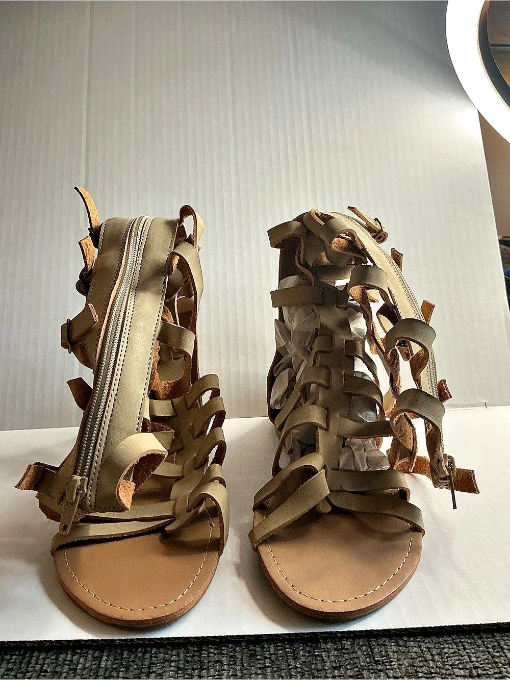 Gladiator Sandals in Brown Like New